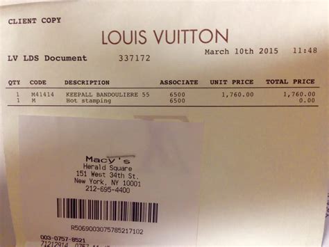 what does a louis vuitton receipt look like|authentic louis vuitton receipt.